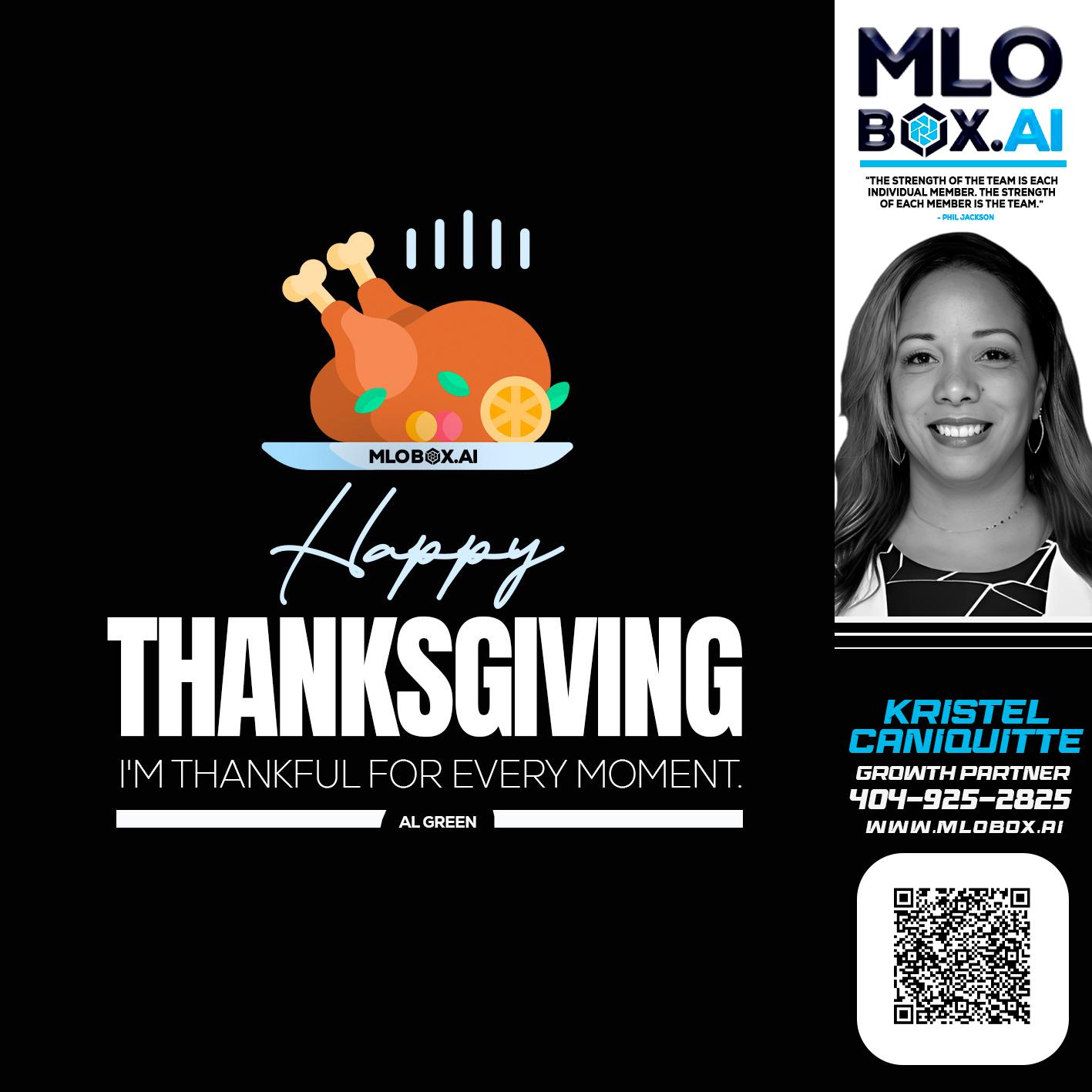 HAPPY THANKSGIVING - Kristel Caniquitte -Mortgage Loan Originator