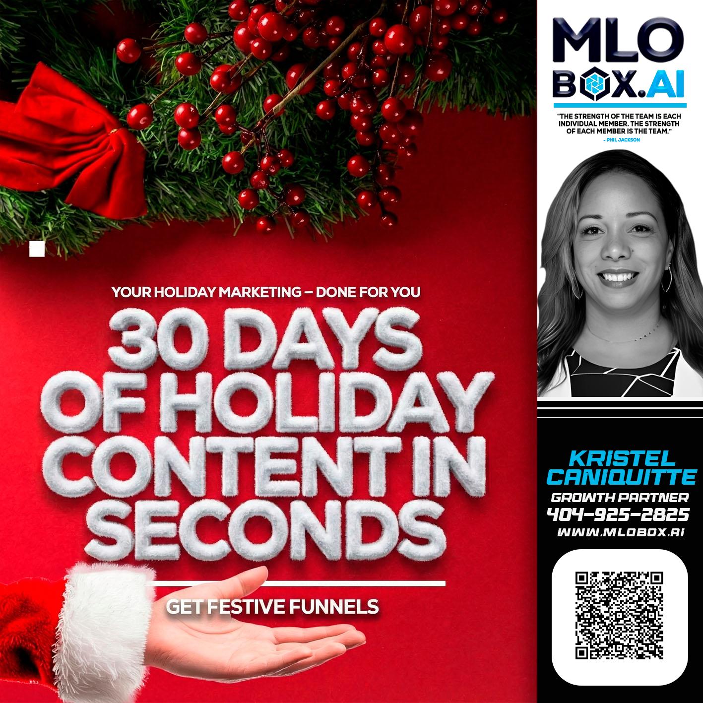 30 DAYS - Kristel Caniquitte -Mortgage Loan Originator