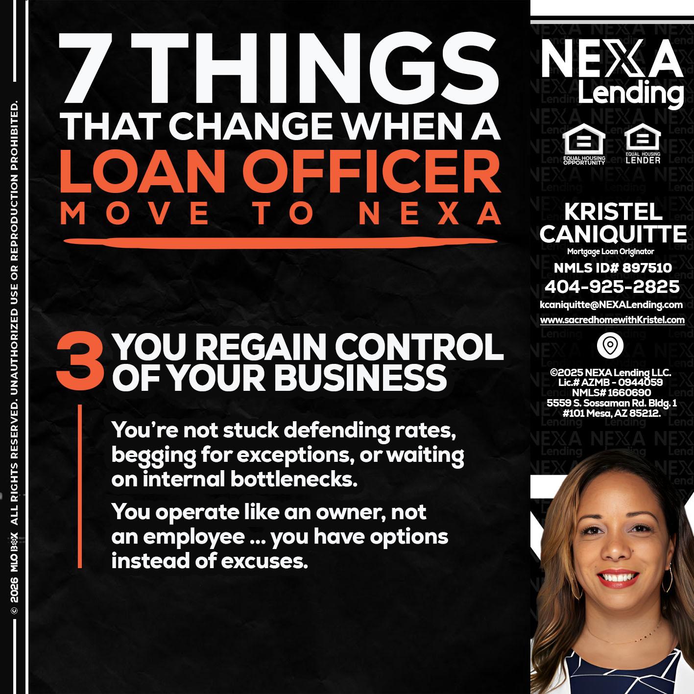 7 things (3) - Kristel Caniquitte -Mortgage Loan Originator