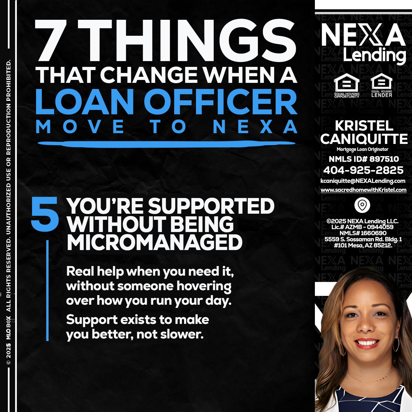7 THINGS (5) - Kristel Caniquitte -Mortgage Loan Originator