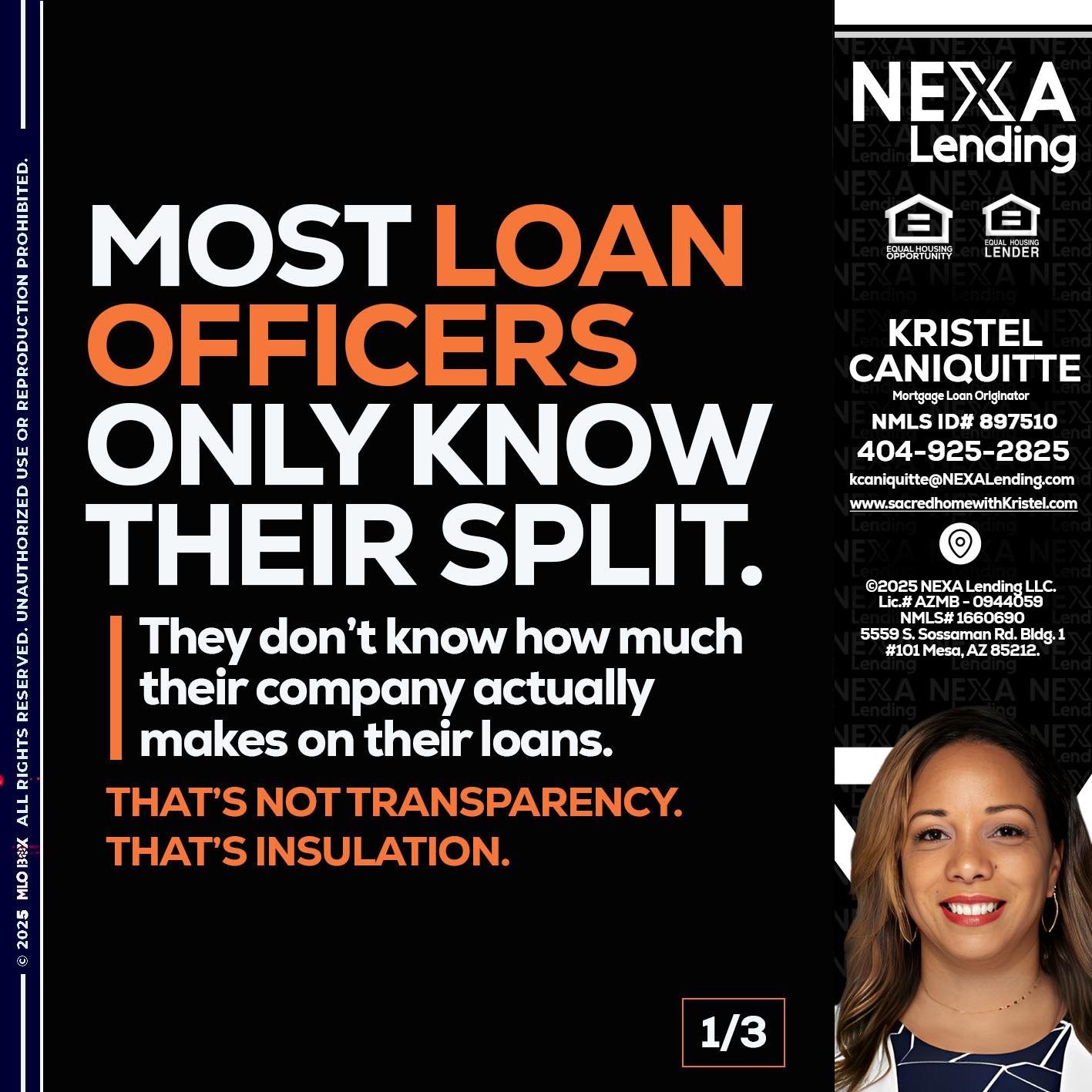 1 OF 3 - Kristel Caniquitte -Mortgage Loan Originator