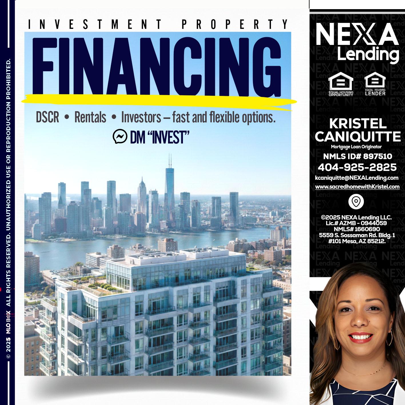 FINANCING - Kristel Caniquitte -Mortgage Loan Originator