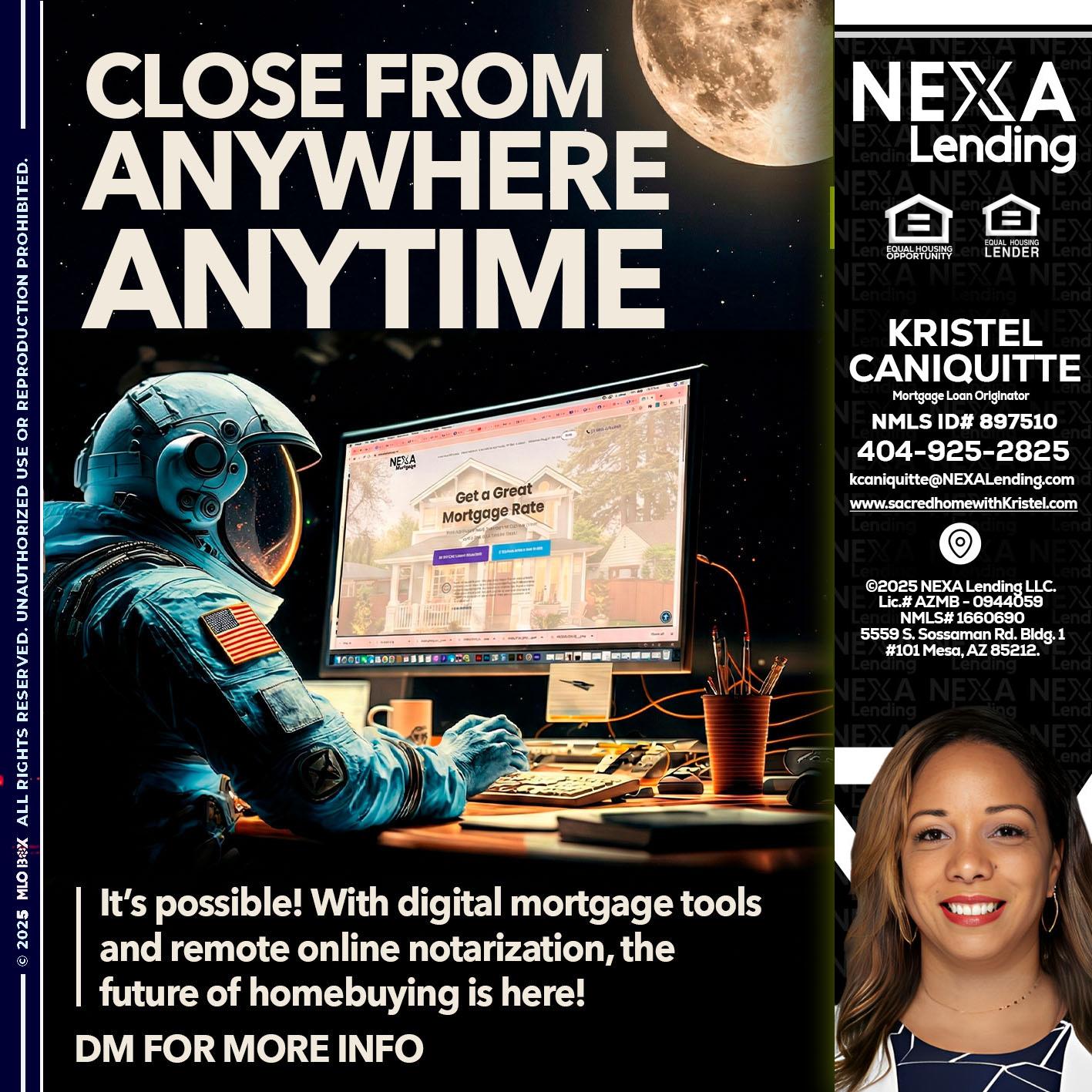 close from - Kristel Caniquitte -Mortgage Loan Originator