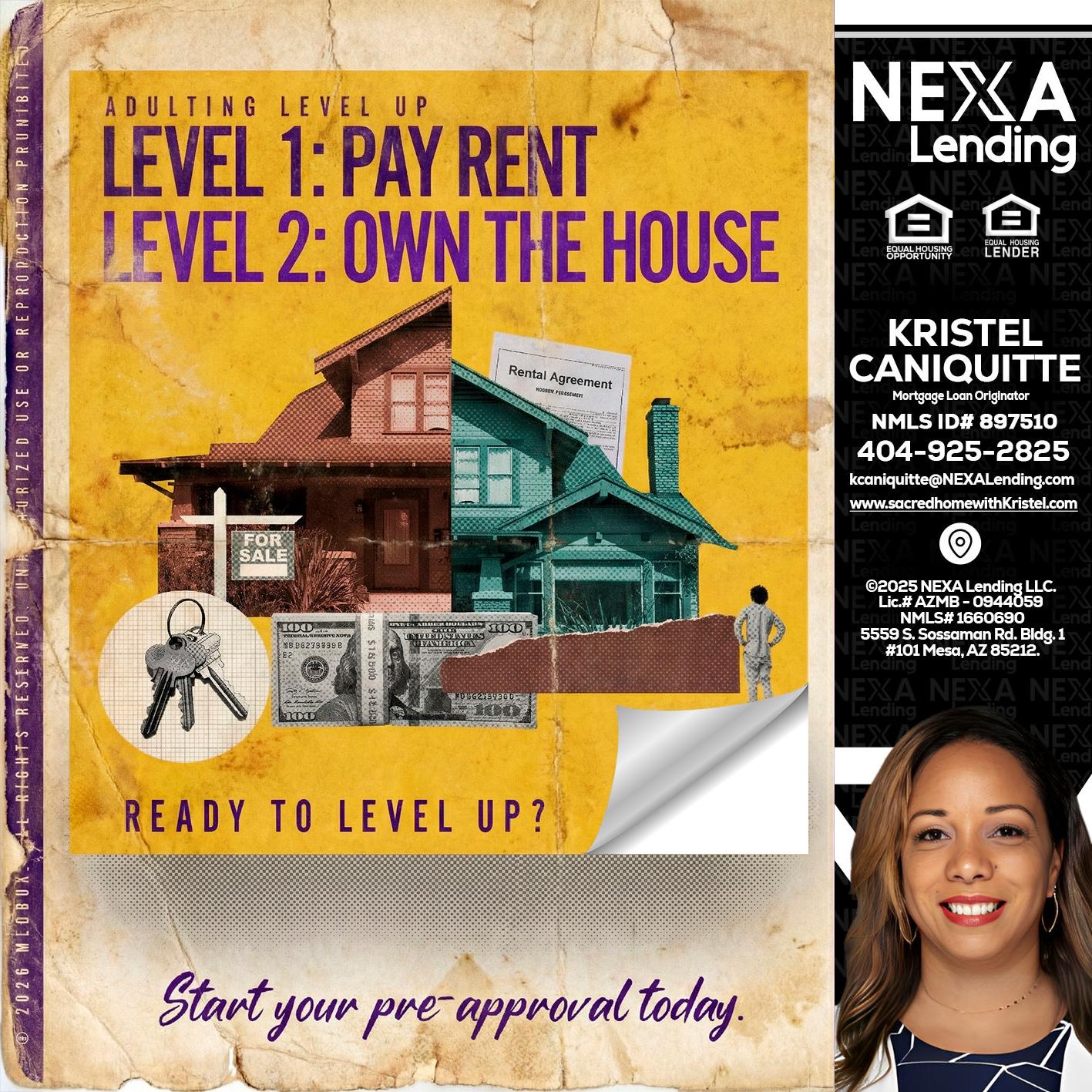 LEVEL 1 - Kristel Caniquitte -Mortgage Loan Originator