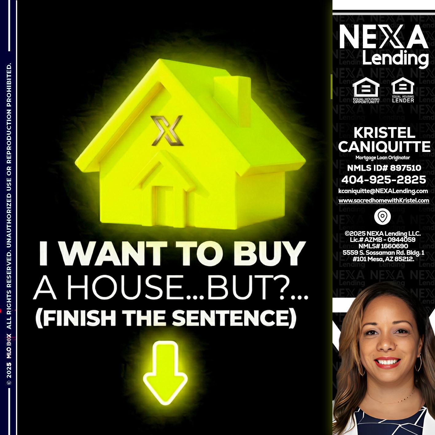 i want to buy - Kristel Caniquitte -Mortgage Loan Originator