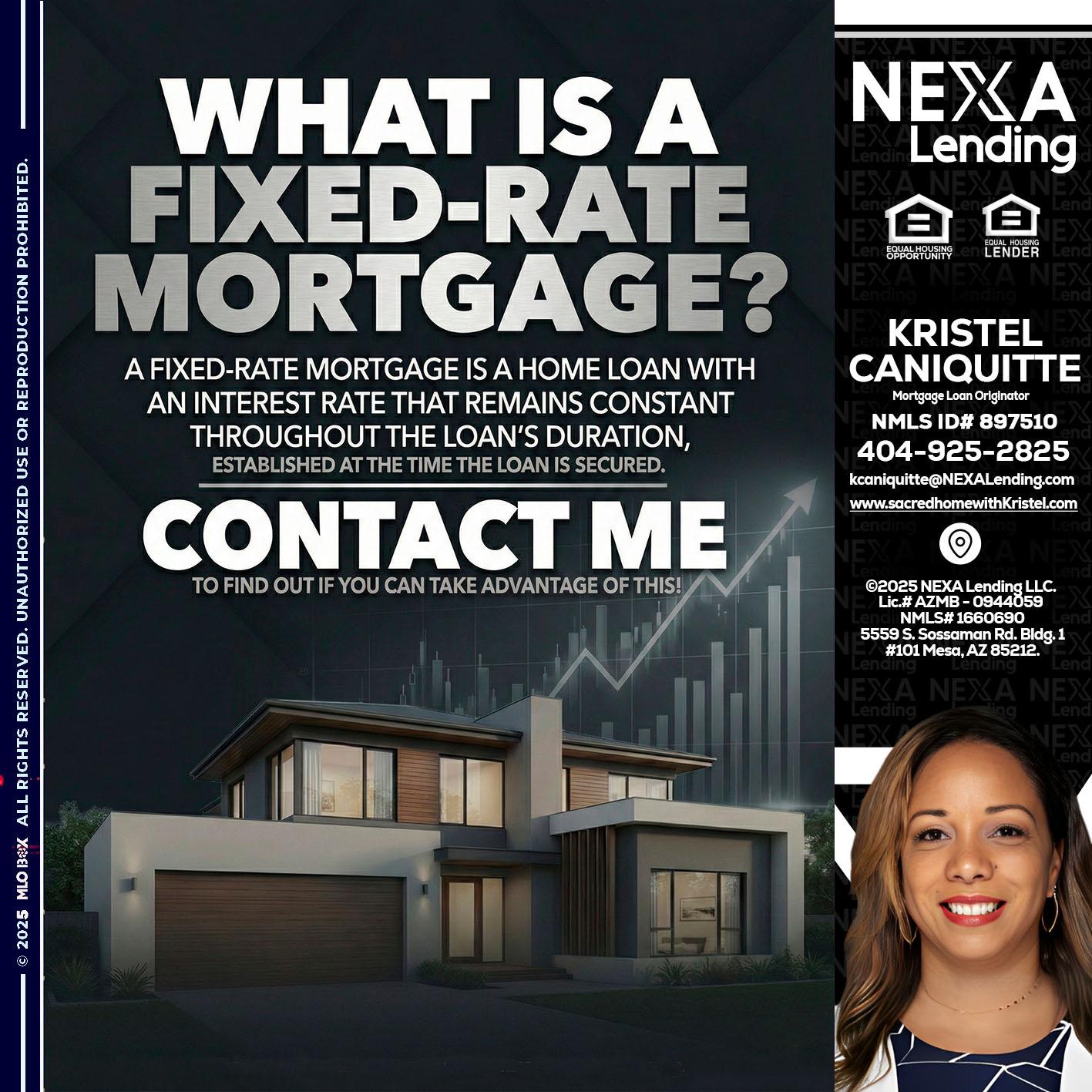 WHAT IS A - Kristel Caniquitte -Mortgage Loan Originator
