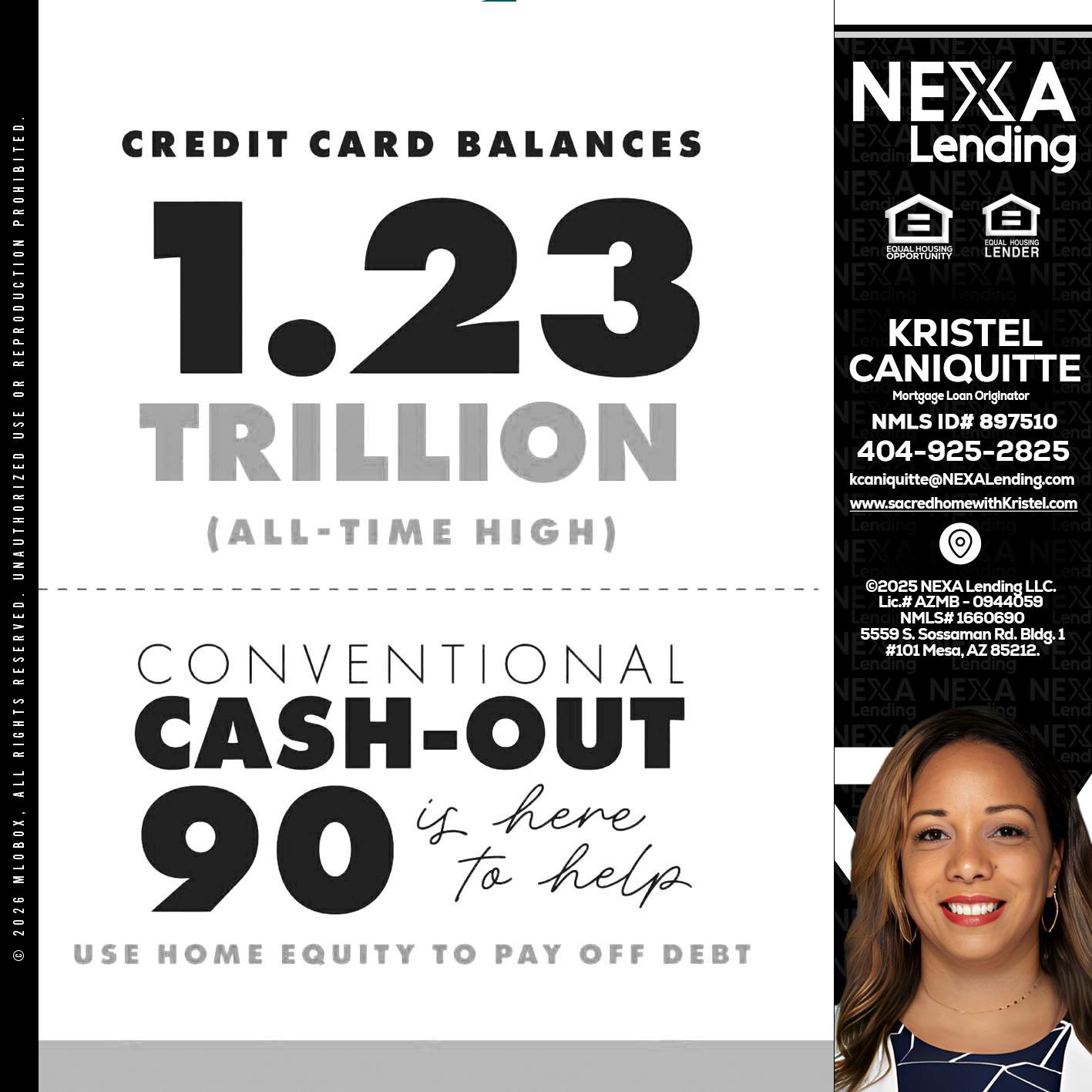 CREDIT CARD BALANCE - Kristel Caniquitte -Mortgage Loan Originator