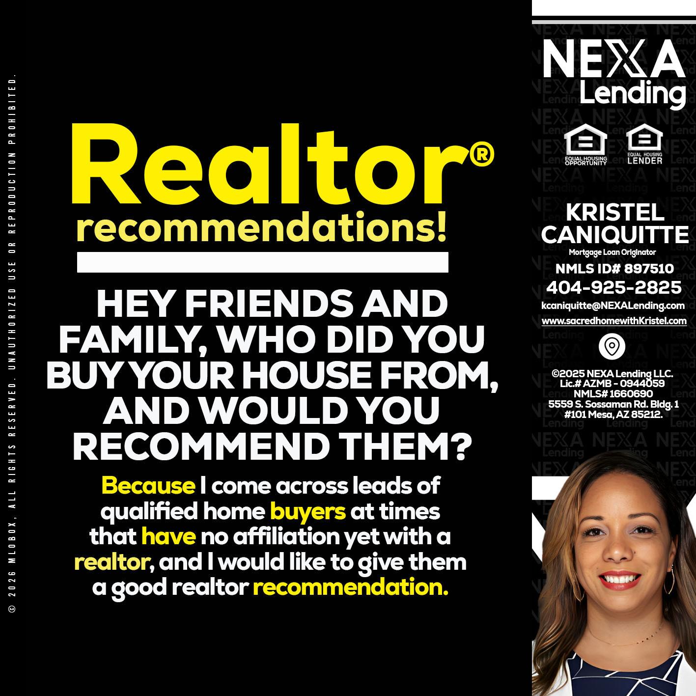 REALTOR - Kristel Caniquitte -Mortgage Loan Originator