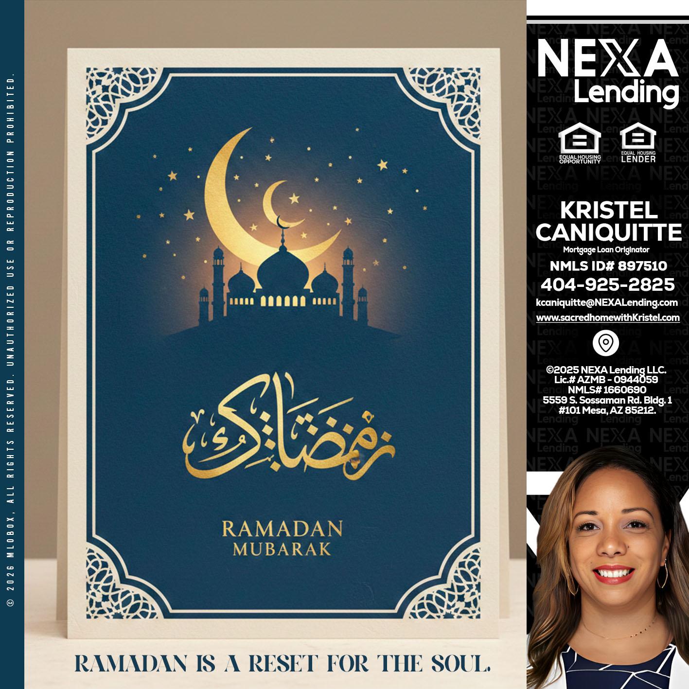 HAPPY RAMADAN - Kristel Caniquitte -Mortgage Loan Originator