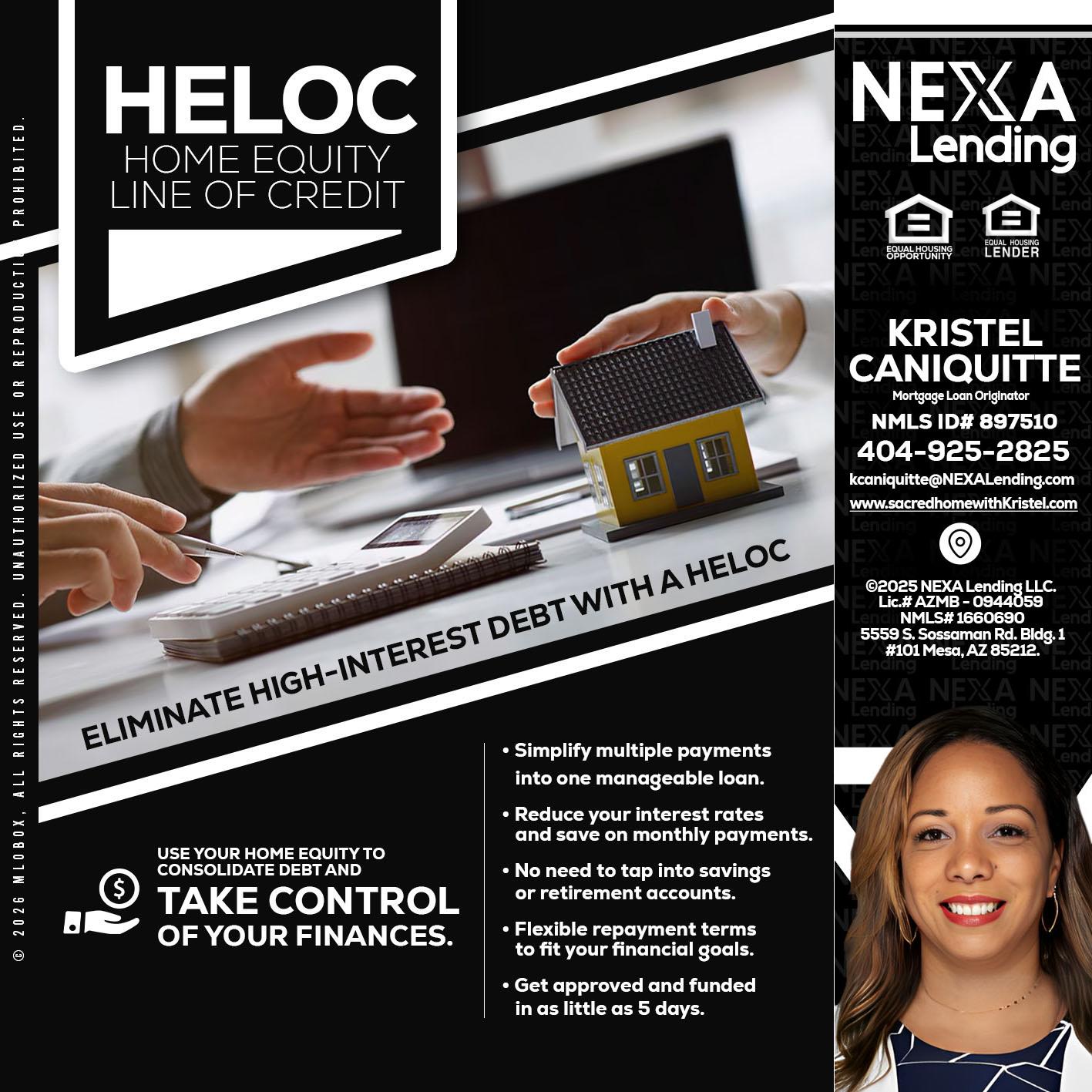HELOC - Kristel Caniquitte -Mortgage Loan Originator