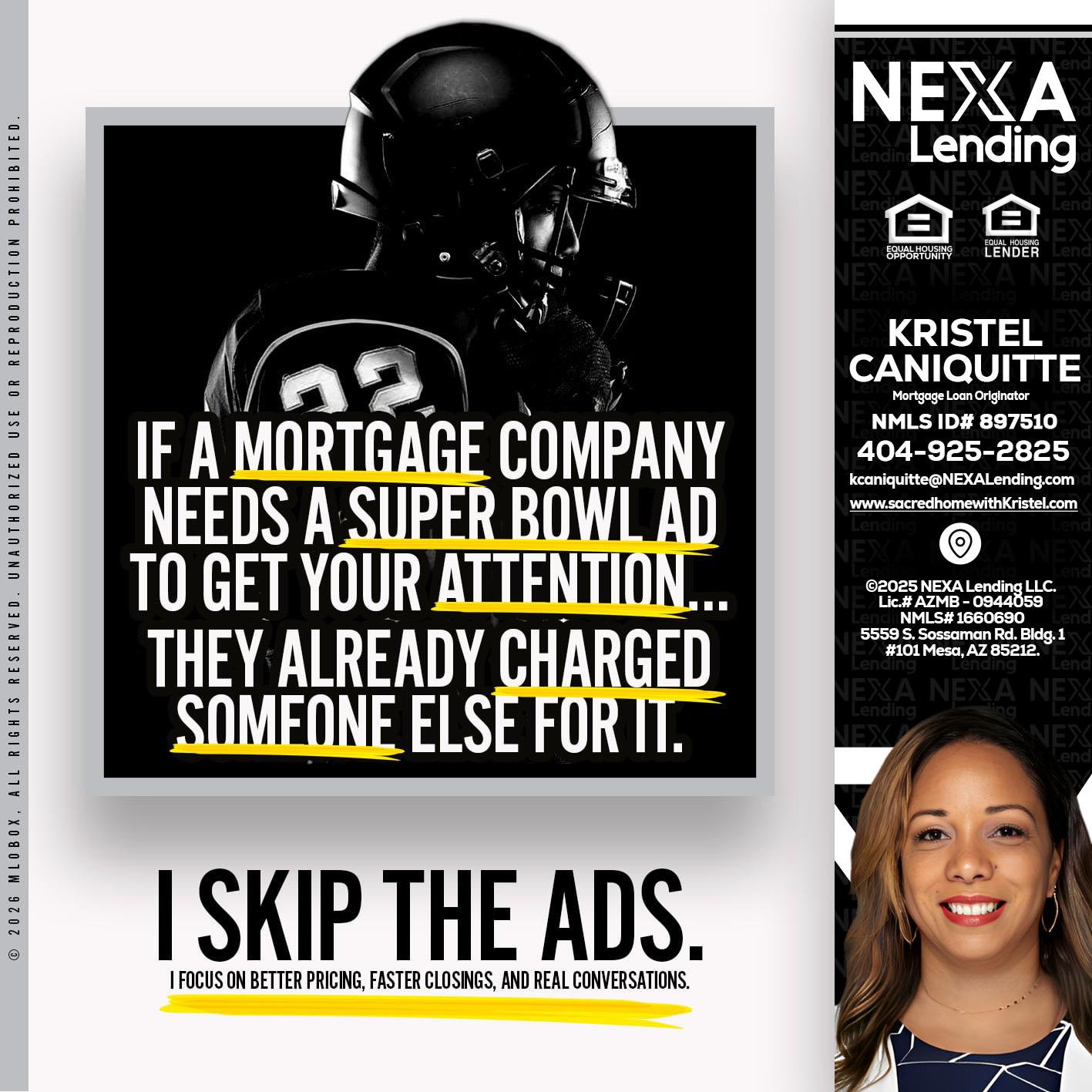 if a mortgage ad - Kristel Caniquitte -Mortgage Loan Originator