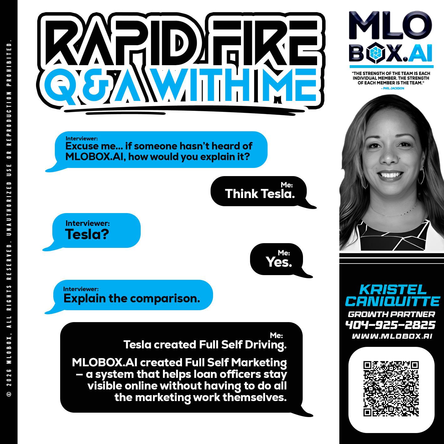 RAPID FIRE Q&A - Kristel Caniquitte -Mortgage Loan Originator