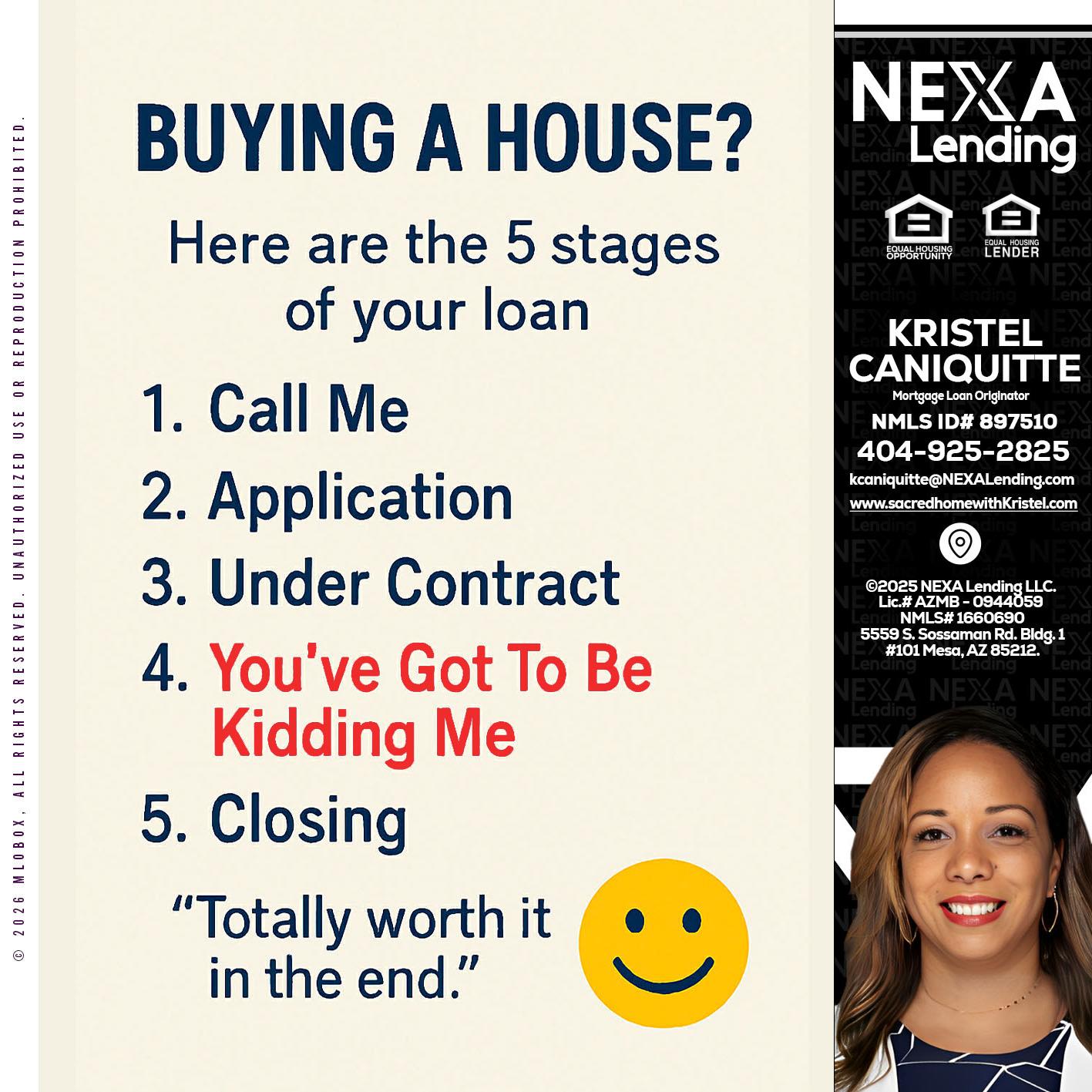 BUYING A HOUSE - Kristel Caniquitte -Mortgage Loan Originator