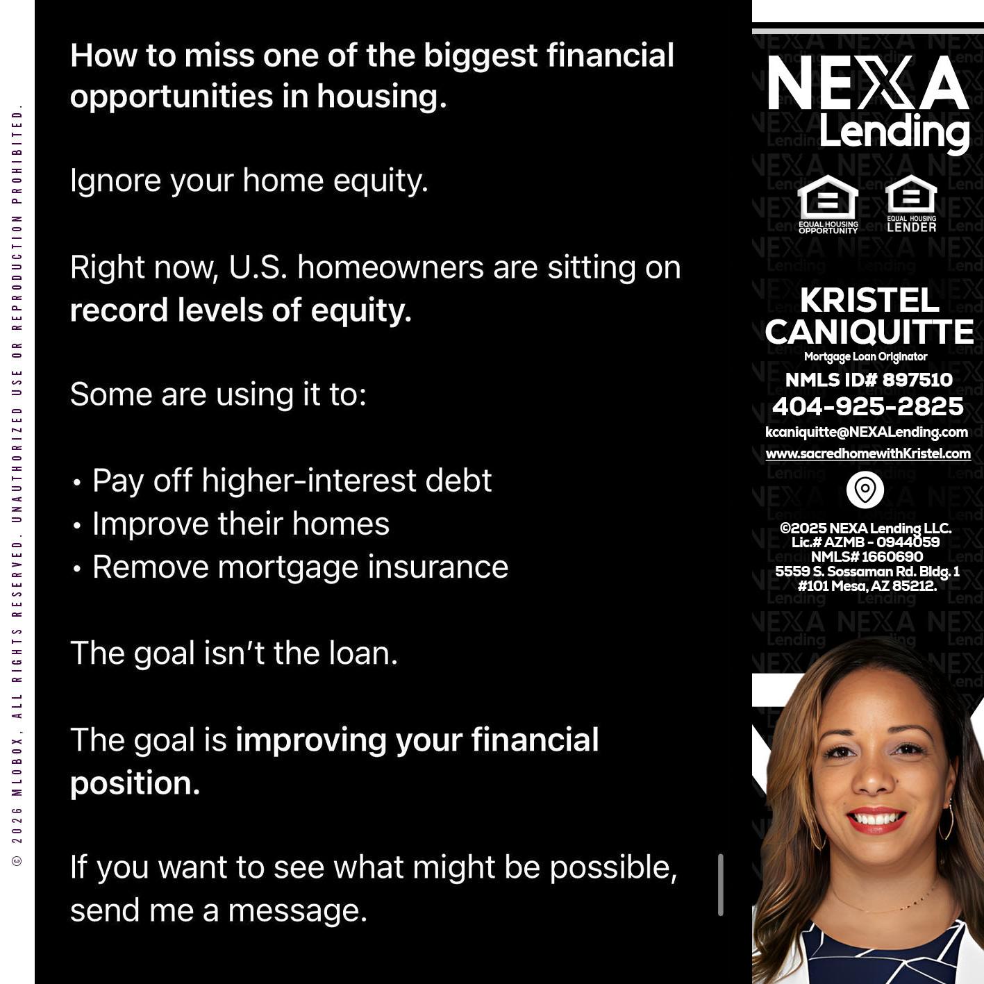 how to miss - Kristel Caniquitte -Mortgage Loan Originator