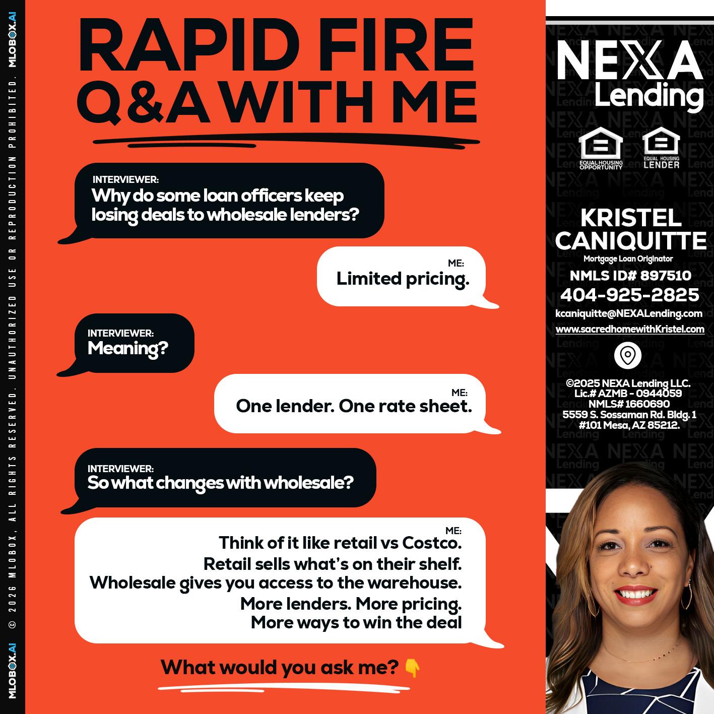 Q&A - Kristel Caniquitte -Mortgage Loan Originator