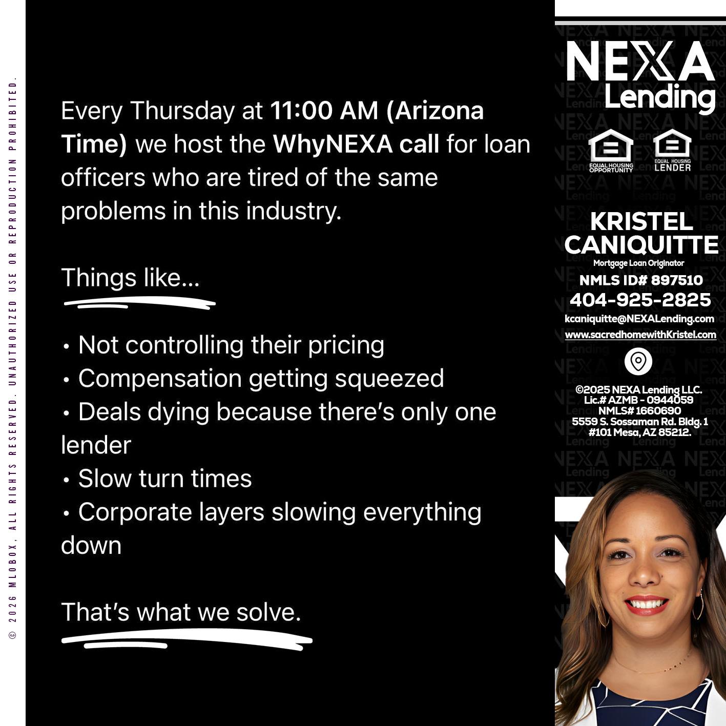 WHY NEXA - Kristel Caniquitte -Mortgage Loan Originator