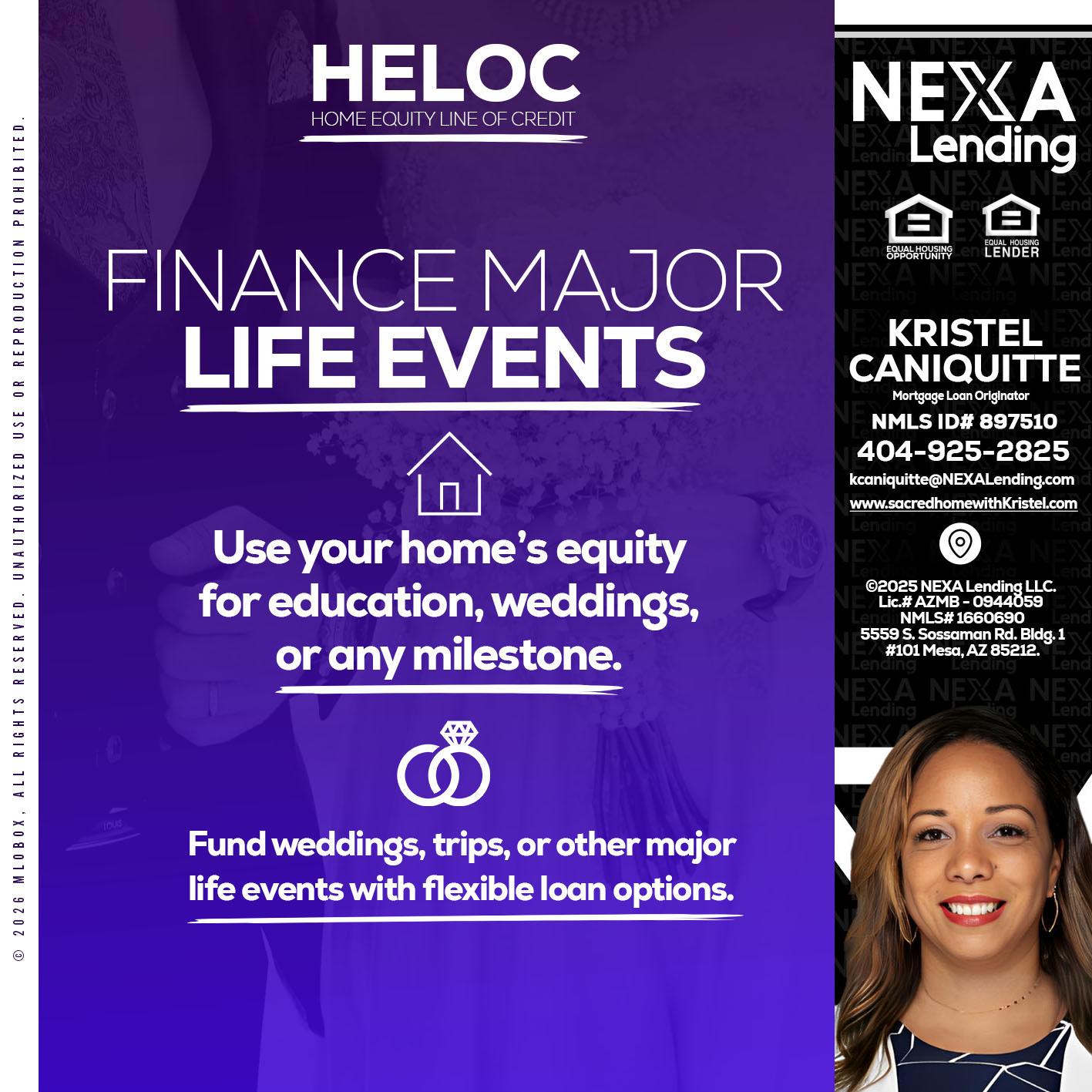 HELOC - Kristel Caniquitte -Mortgage Loan Originator