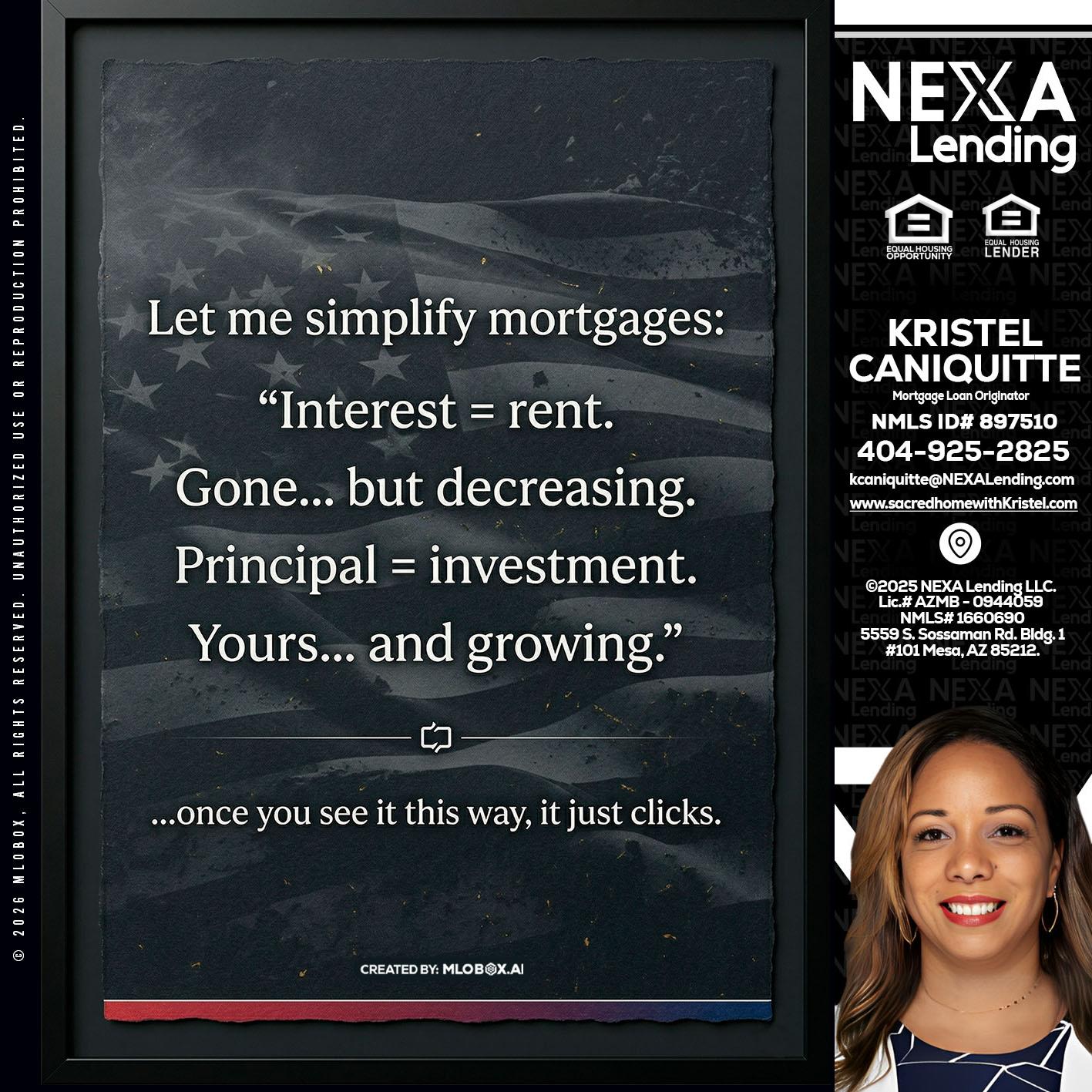 LET ME SIMPLIFY - Kristel Caniquitte -Mortgage Loan Originator