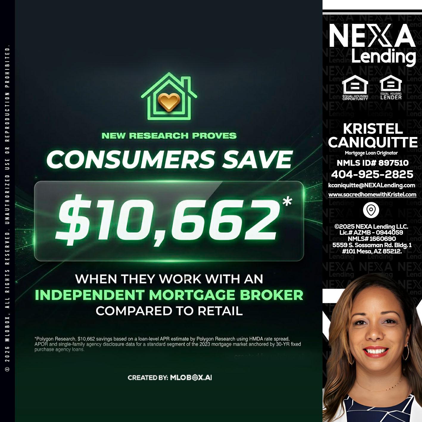 10,662 - Kristel Caniquitte -Mortgage Loan Originator