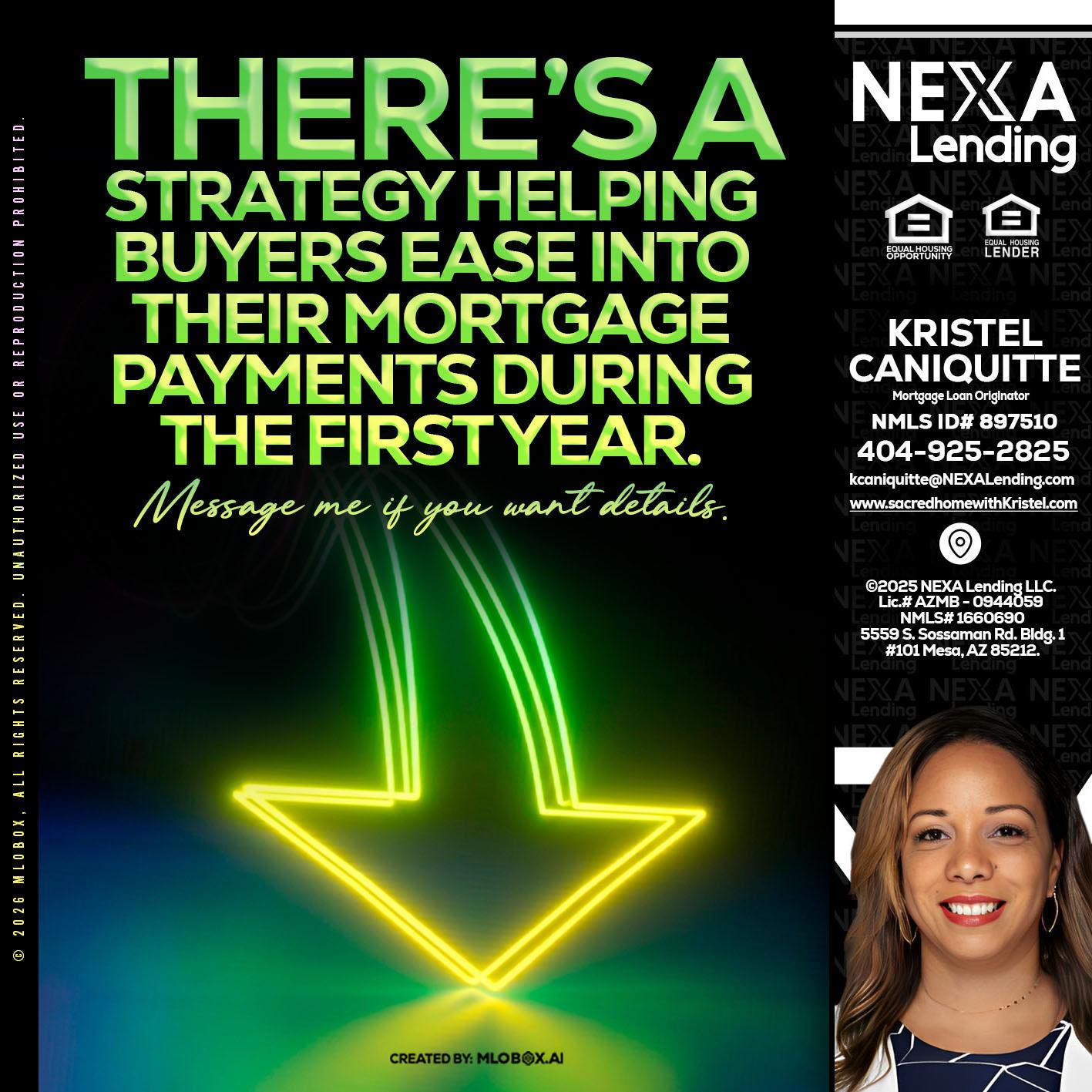 THERES A STATEGY - Kristel Caniquitte -Mortgage Loan Originator