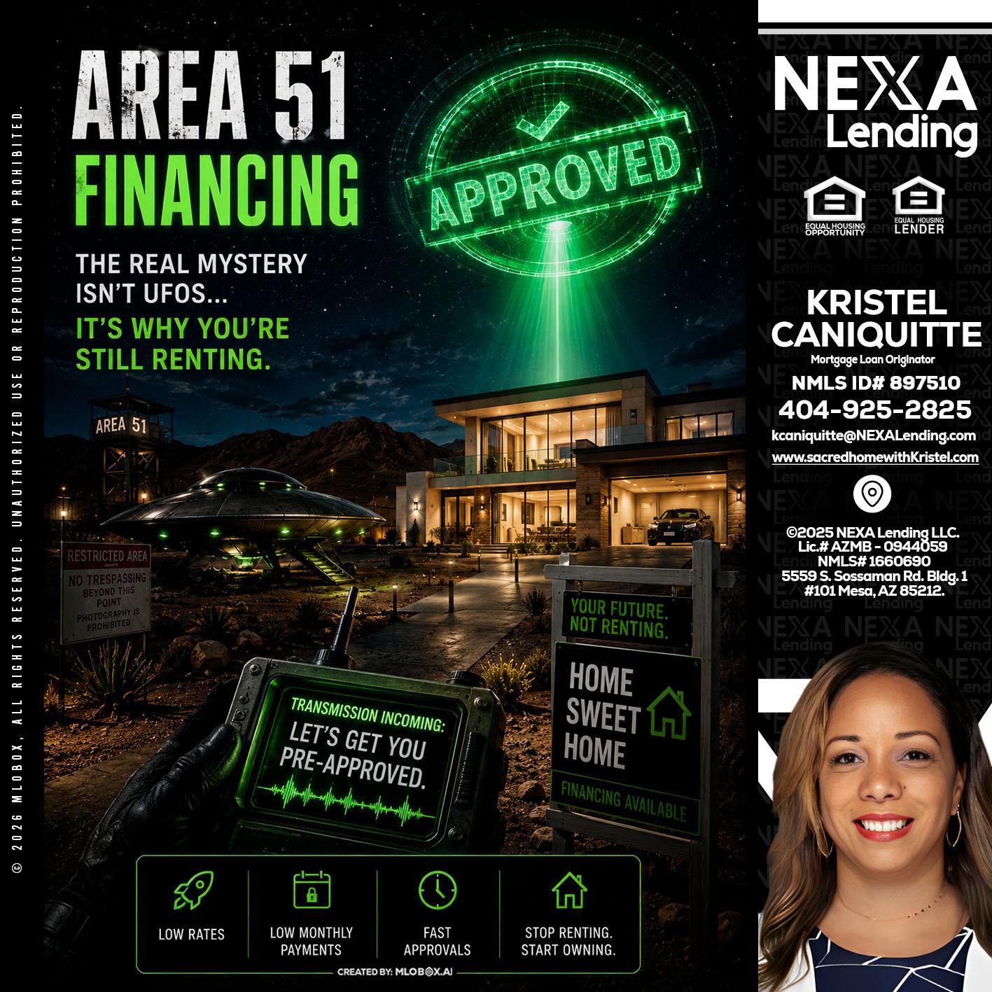 AREA 51 - Kristel Caniquitte -Mortgage Loan Originator