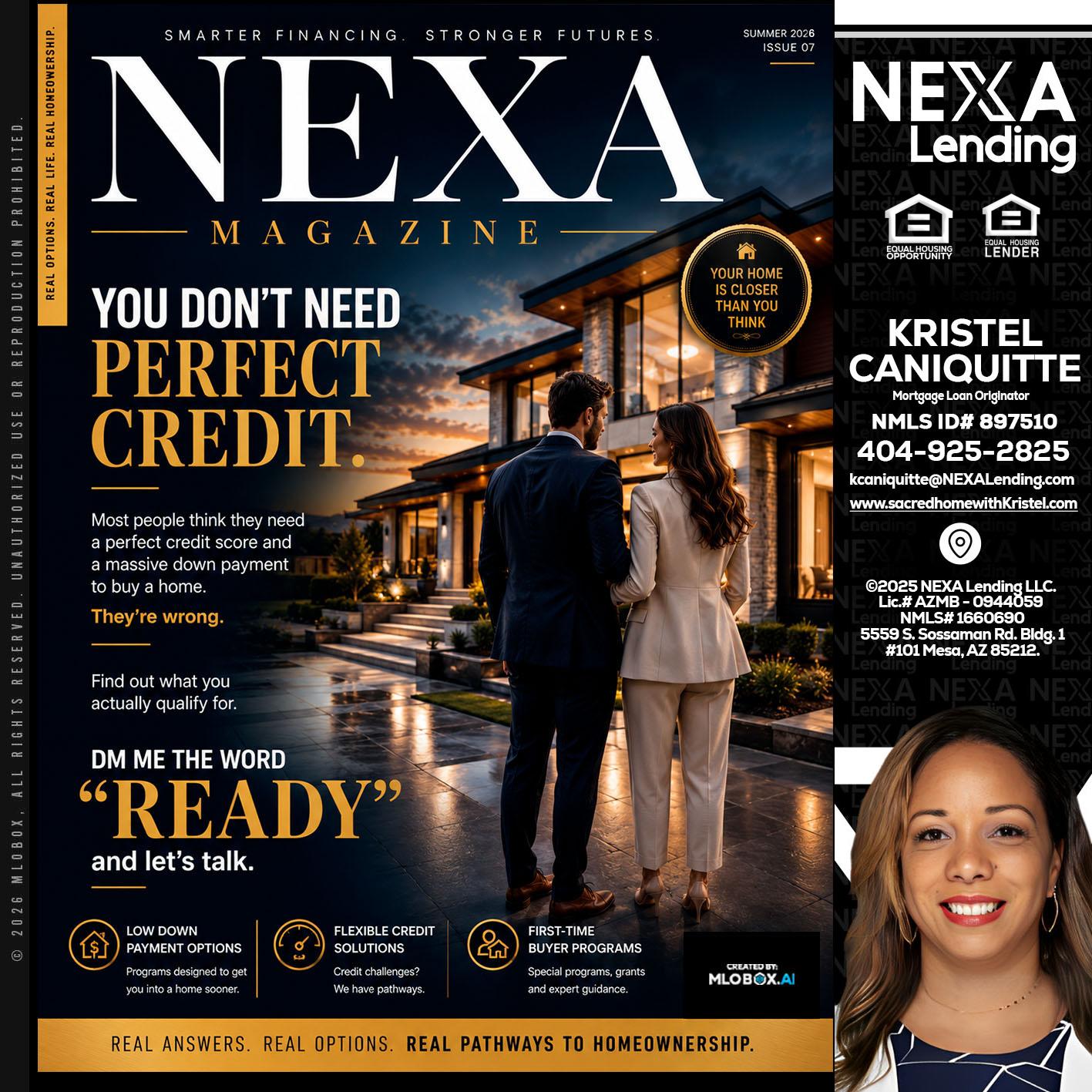 NEXA MAGAZINE - Kristel Caniquitte -Mortgage Loan Originator
