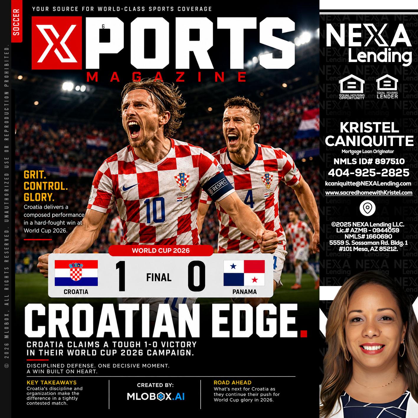 CROATIA 1-0 PANAMA - Kristel Caniquitte -Mortgage Loan Originator