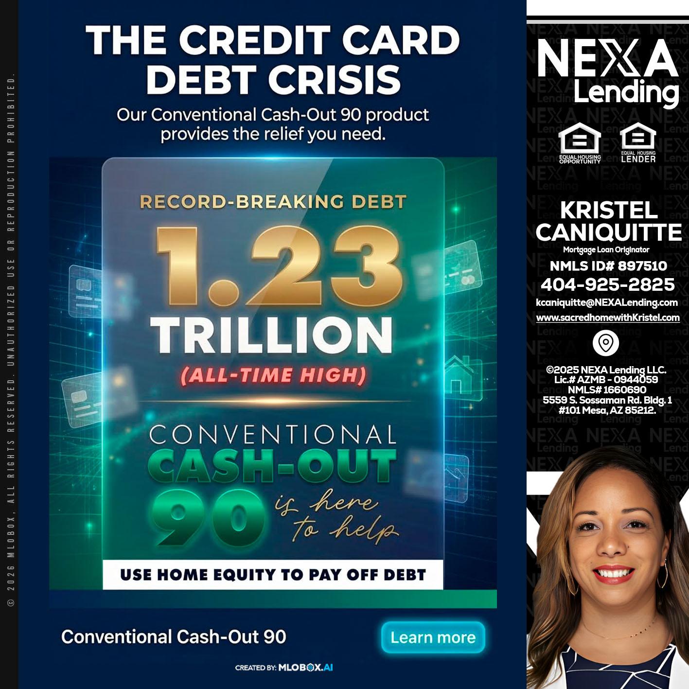 THE CREDIT CARD - Kristel Caniquitte -Mortgage Loan Originator