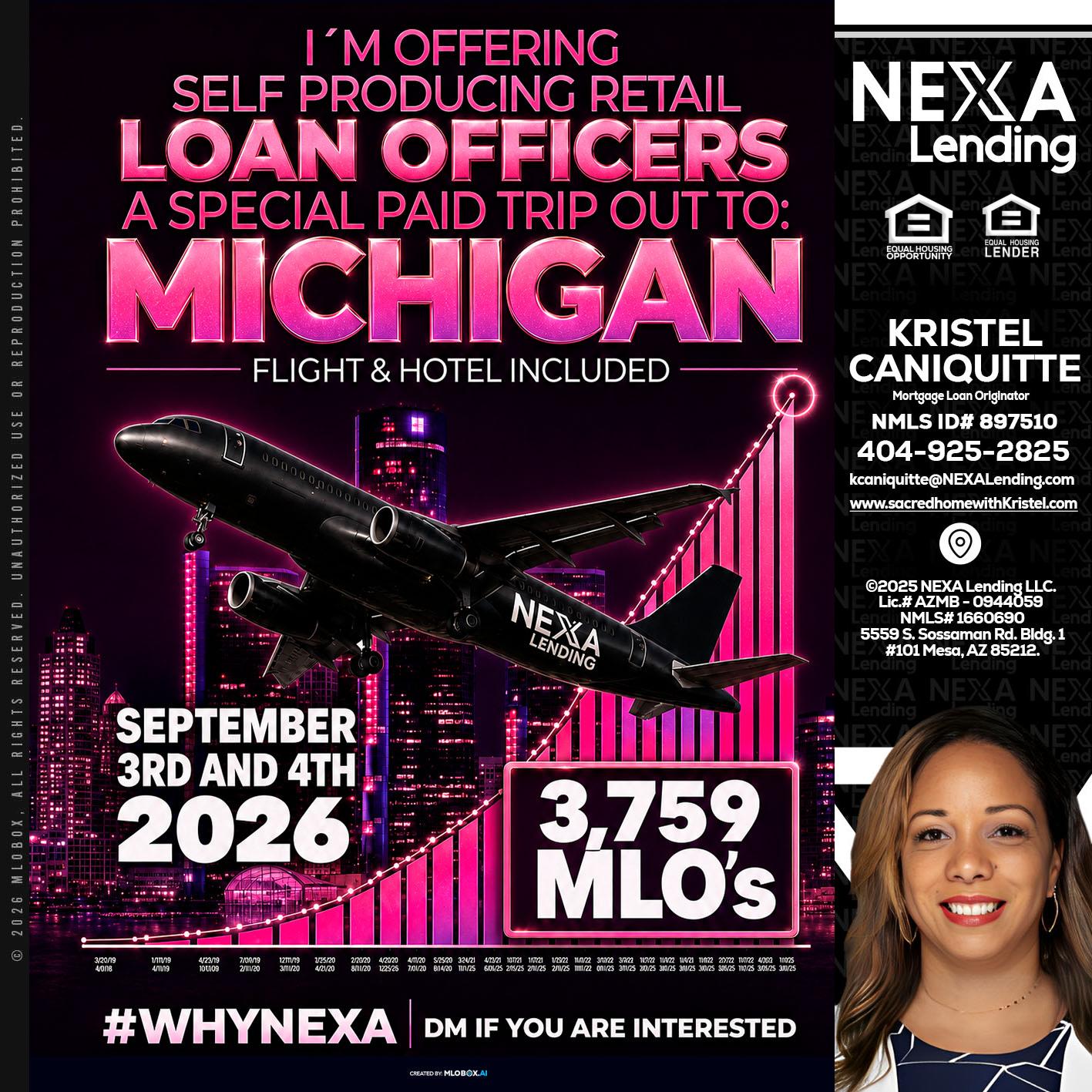 MICHIGAN TRIP - Kristel Caniquitte -Mortgage Loan Originator