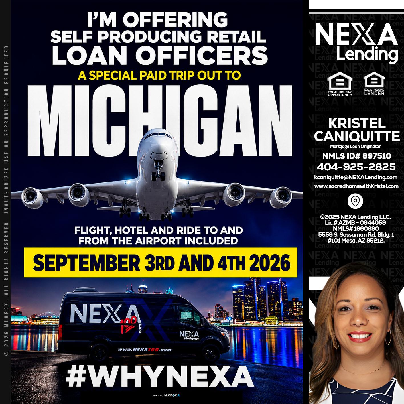 MICHIGAN - Kristel Caniquitte -Mortgage Loan Originator