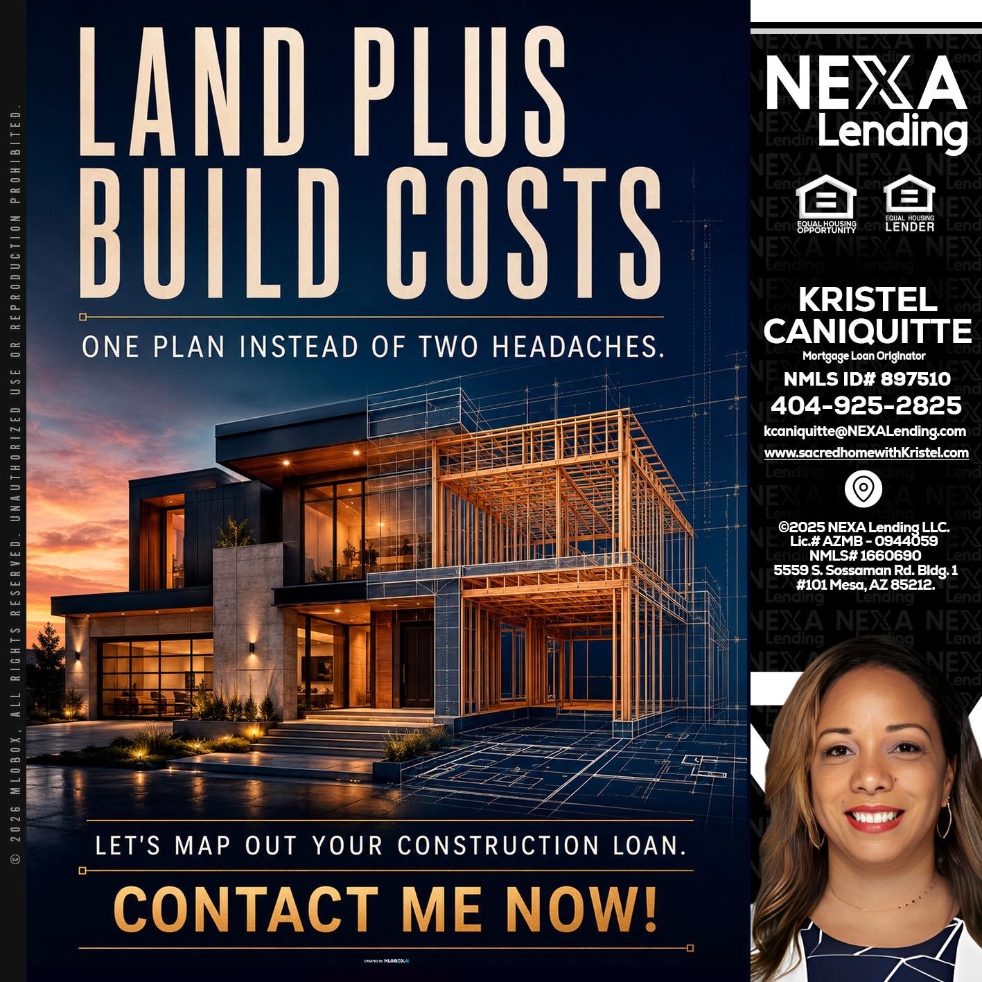 LAND PLUS - Kristel Caniquitte -Mortgage Loan Originator